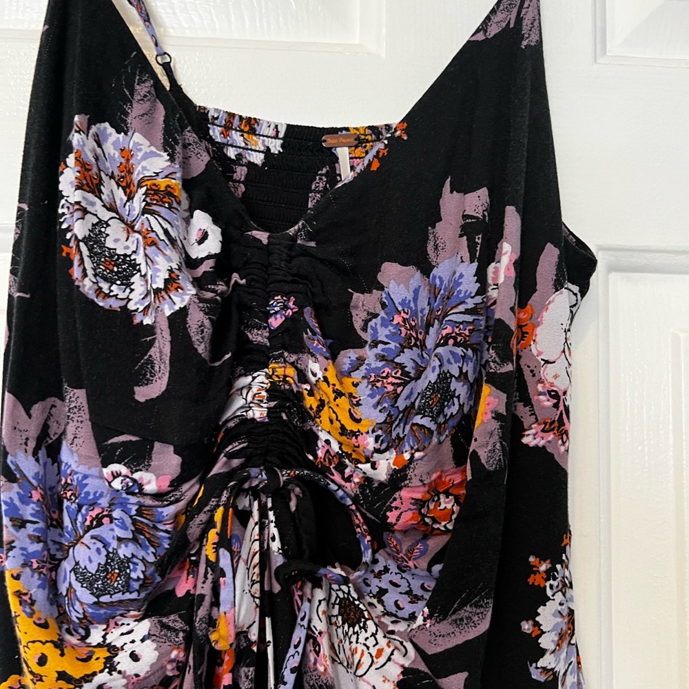 Vibrant Floral Textured Dress